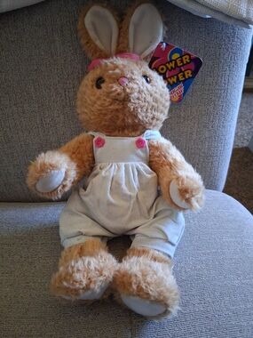 Rare Vintage Sugarloaf Bunny Flower Power Series Tag Still Attached